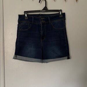Curve Appeal Indigo Denim Shorts